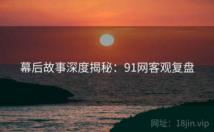 幕后故事深度揭秘：91网客观复盘