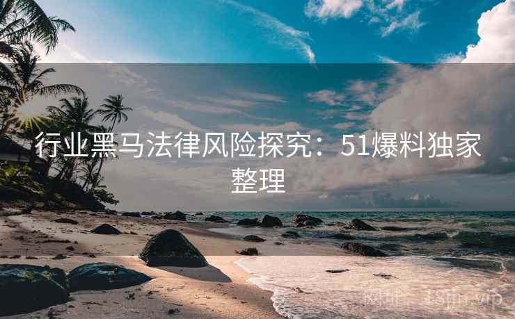 行业黑马法律风险探究：51爆料独家整理