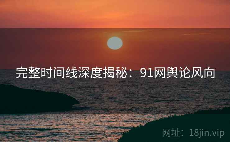 完整时间线深度揭秘：91网舆论风向